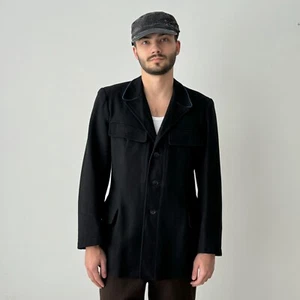 1959 Dated Vintage Swiss Railway Work Navy Jacket 50s Workwear Size M - Picture 1 of 9
