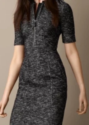 Burberry Tailored Wool Blend Shift Dress - Image 1 of 4