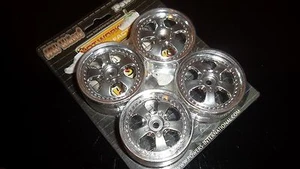 HOT WORKS TM0607 jantes CHROME / GRIS - 1/10 - 24 mm - hexa 12 mm - Picture 1 of 1