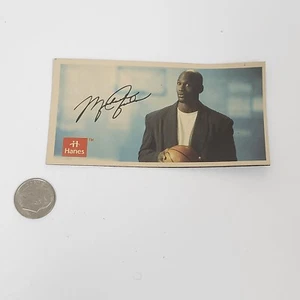 Imán de nevera anuncio Michael Jordan Hanes Chicago Bulls años 90 celebridad vintage  - Imagen 1 de 2