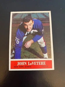 1964 PHILADELPHIA FOOTBALL #120 JOHN LoVETERE!! NICELY CENTERED!! $1 SHIPPING!! - Picture 1 of 2