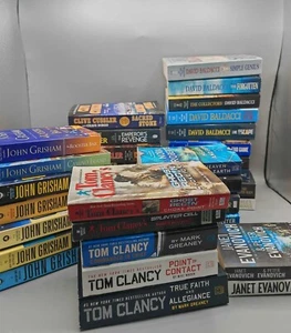 Mills & Boon Book Bundle Modern Romance Roberts Cussler Baldacci Grisham Job lot - Picture 1 of 30