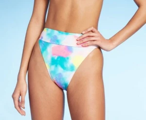 Parte inferior de bikini de cintura alta de pierna alta para niños - Xhilaration - Varias tallas - S413 - Imagen 1 de 4