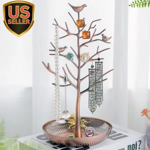 Retro Jewelry Organizer for Necklaces, Earrings and Rings - Tree Holder Displ... - Picture 1 of 1