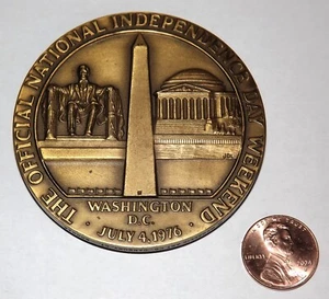 Moneda de bronce - Peso: 1/4 lb - Día de la Independencia Nacional - 4 de julio de 1976 - Serie - Imagen 1 de 2