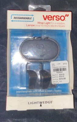 Luz de lectura recargable Lightwedge Verso Wrap para eReader y Kindle negra Foto 1 de 2