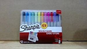 Marcadores permanentes Sharpie con estuche de almacenamiento, punto ultra fino, colores vibrantes - Imagen 1 de 1