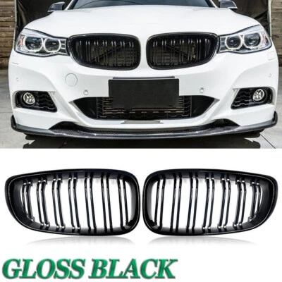 For BMW 3 Series F34 GT 328i 330i 2012-2018 2PCS Front Bumper Hood Grille Grill  Foto 1 de 4