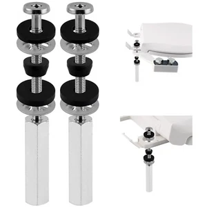 Toilet Seat Screws,Stainless Steel Toilet Seat Bolts with Long Downlock Nuts - Picture 1 of 34