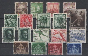Deutsches Reich, kleines Konvolut aus den Jahren 1935 - 1939 gestempelt. - Bild 1 von 1
