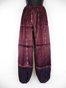 Sari Afghan Harem Trousers ** Fair Trade ** Hippy Boho Floral Indian Recycled - Picture 1 of 5