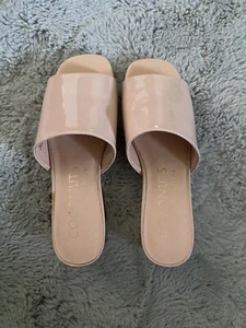 Coconuts by Matisse Women's Plantain Sandal, Nude Patent, Size 7M US Block Heel - Picture 1 of 7