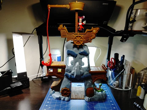 Jake And The Neverland Pirates Ship Hook's Rock Adventure Playset W/ One Figure Cover
