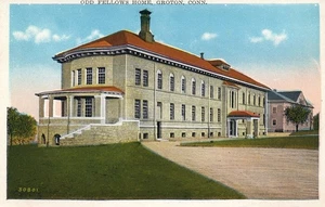 Odd Fellows Home in Groton CT Connecticut Postcard - Picture 1 of 2