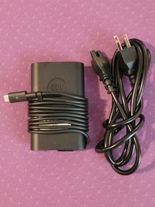 Genuine 65W charger for Dell 13 9350 9360 9365 9370 9380 HA65NM170 02YK0F 0M1WCF - Picture 1 of 7