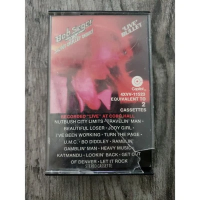 Bob Seger & The Silver Bullet Band Live Bullet CASSETTE Tape 1976 Capitol Foto 1 de 3
