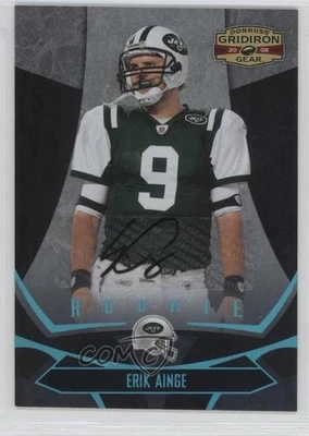 2008 Donruss Gridiron Gear Platinum Signatures /25 Erik Ainge Rookie Auto RC - Image 1 of 2