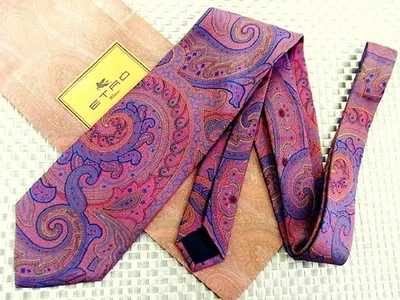 ETRO Italy ETO Used Necktie Tie Ties Mens Unisex SILL Multicolor Gorgeous H14 - Image 1 of 3