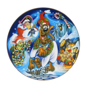 Scooby Doo Christmas 1998 Warner Bros. Limited Edition Plate - Picture 1 of 3