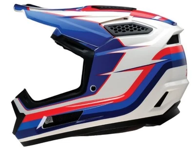 Z1R Dirt Maxx Vortex Off-Road MX Helmet Red/Whit/Blue XLarge *NEW* - Imagem 1 de 3