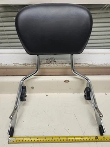 OEM Harley Davidson OEM Passenger Backrest Quick Release Sissy Bar W/ Pad - Picture 1 of 7