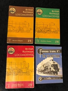 Vtg. Lot of Ian Allen ABC British Railway Locomotives Booklets 1 2 3 Elizabethan - Picture 1 of 9