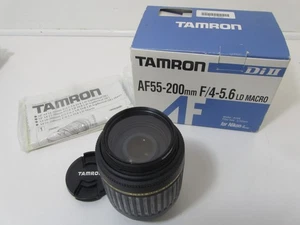 Tamron Di II AF55-200MM 1:4-5.6 LD Macro Camera Lens Nikon D Fit + Box & Manual - Picture 1 of 7