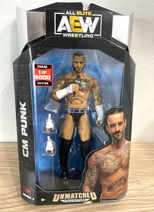 AEW Unmatched Collection Series 4 CM Punk #30 Action Figure Chase 1/5000 - Picture 1 of 2