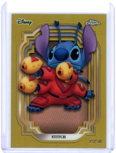 /50 2024 Topps Chrome Disney Stitch #93 TRUE GOLD Refractor - Bild 1 von 2