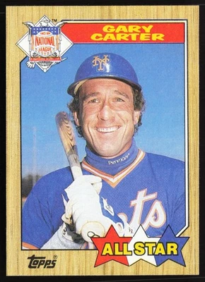 Gary Carter 1987 Topps #602 - HOF New York Mets MLB -  FREE SHIPPING !!! - Image 1 of 2