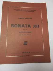 Sergio Prodigo Sonate XII op 39 für Flöte & Konzertgitarre Noten Berben - Bild 1 von 3