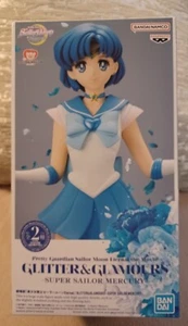 NEW~ Sailor Moon Static Figure Glitter & Glamour - Super Sailor Mercury - Picture 1 of 6