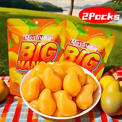 (Paquete de 2) Gomitas de mango pelables, divertidas sin OGM y sin gluten, frescas y deliciosas Foto 1 de 4