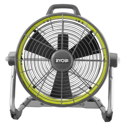 RYOBI P3340 CAÑÓN DE AIRE 18V HÍBRIDO ALIMENTADO POR BATERÍA 18" VENTILADOR DE TAMBOR 3 VELOCIDADES 2400CFM Foto 1 de 3