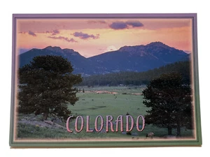 Colorado Sunset Meadow Mountain Postcard 4” x 6” Unposted - Picture 1 of 1