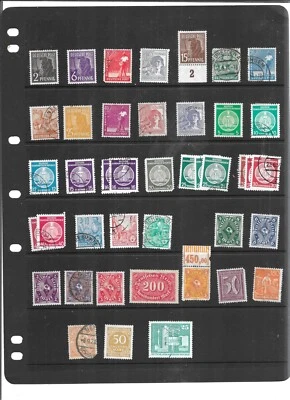 GERMANY. SELECTION OF OLD GERMAN STAMPS . AS PER SCAN. MINT TO VERY FINE USED. - Image 1 of 3