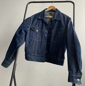 Vintage Lee Riders Denim Jacket Made in USA Size 42R PATD-153438 - Picture 1 of 14