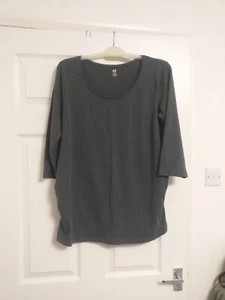 Womens Grey Spot Top XL Maternity By HM - Picture 1 of 1