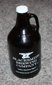BLACKSMITH BREWING CO. Glass Beer Growler 64oz - Picture 1 of 5