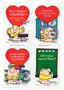 4er Set Vintage 1986 Ziggy VALENTINSTAG ausgeschnittene Karten von American Greetings - Bild 1 von 4