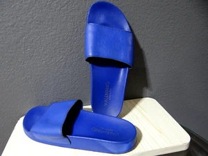 Sandali Valentino da uomo blu con logo a V per piscina (taglia USA 11) 44 EU - Foto 1 di 9