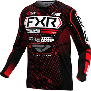 FXR Podium Mens MX Offroad Jersey Black/Red - Picture 1 of 2