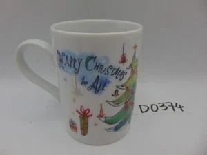 Crate & Barrel Japanese Porcelain Christmas Mug Diane Bigda Twas the Night Tree - Picture 1 of 6