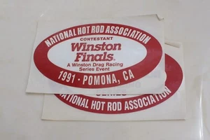 1991 NHRA Wrld Finals Official Contestant Decals - Picture 1 of 1