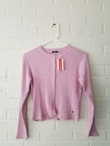 ORIGINAL MARINES ROSA CÁRDIGAN SUÉTER NUEVO CON ETIQUETAS Nuevo Boutique Niñas $48 metálico - Imagen 1 de 3