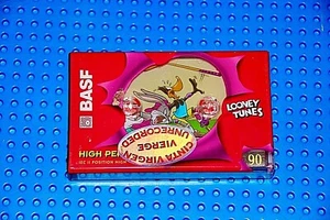 BASF "LOONEY TUNES DAFFY" 90 1995 BLANK CASSETTE TAPE (1) (SEALED) - Picture 1 of 3