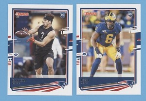2ct) 2020 Donruss NFL Rookie Cards DALTON KEENE #297/ JOSH UCHE #287 PATRIOTS