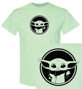 T-shirt baby Yoda Star Wars (verde nuova di zecca) The Mandalorian camicia divertente - Foto 1 di 3