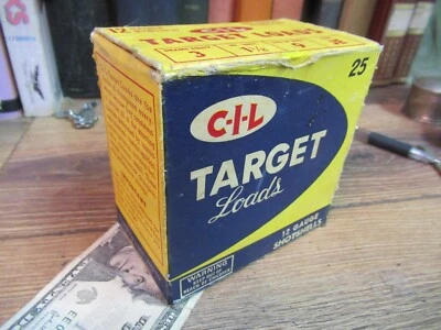 C-I-L TARGET LOADS SHOTGUN SHELL BOX PAPER 12 GAUGE EMPTY BOX DUCK HUNTING SPORT - Image 1 of 4