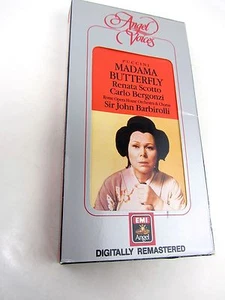 Puccini MADAMA BUTTERFLY Scotto Bergonzi EMI Angel Cassette Box Set w/ Book - Picture 1 of 3